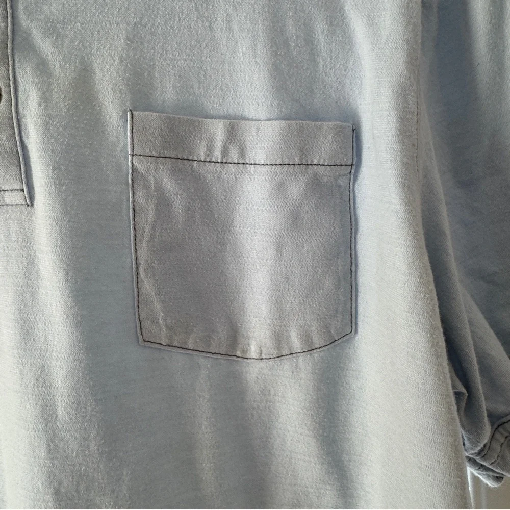 Banana Republic Men’s Light Blue Polo Shirt Short Sleeves XL